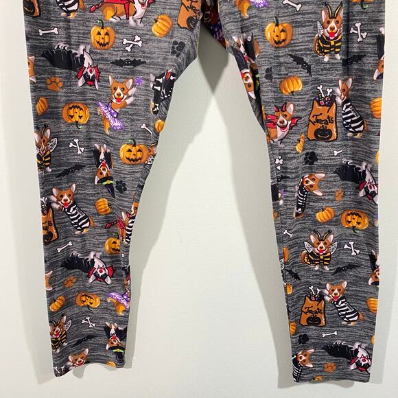 Time & Tru Women's Halloween Corgi Dog Pull On Leggings Size XL - Picture 3 of 7
